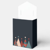 クリスマスツリー抽象芸術レッドブルーデザイン フェイバーボックス (オープン)