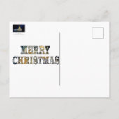 クリスマスツリー抽象芸術 ポストカード (裏面)