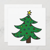 クリスマスツリー招待状 招待状 (正面/裏面)