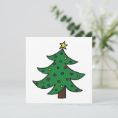 クリスマスツリー招待状 招待状 (スタンド正面)