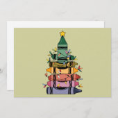 クリスマスツリー教師生活ギフト指導 シーズンカード (正面/裏面)