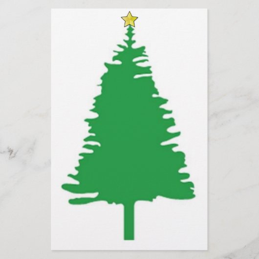 クリスマスツリー文具 便箋 (正面)