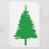 クリスマスツリー文具 便箋 (正面/裏面)