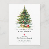 クリスマスツリー新しいホームムービング 案内ポストカード (正面)