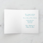 クリスマスツリー新しい住所クリスマスカード シーズンカード (内部)