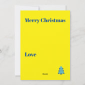 クリスマスツリー明るいカラフルグリーティングカード シーズンカード (裏面)