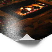 クリスマスツリー暖炉 フォトプリント            (角)