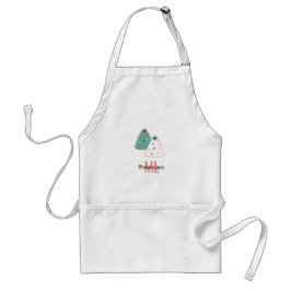 クリスマスツリー曇りクッキー スタンダードエプロン