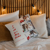 クリスマスツリー書道 |家族の写真 クッション