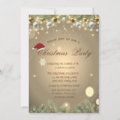 クリスマスツリー枝ボールクリスマスカンパニー 招待状 (正面)