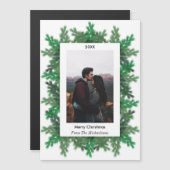 クリスマスツリー枝写真磁気カード (正面/裏面)