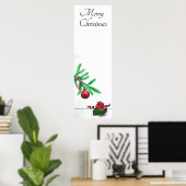 クリスマスツリー枝 ポスター (ホームオフィス)