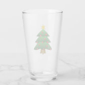クリスマスツリー柄のドリンクグラス タンブラーグラス (裏面)