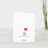 クリスマスツリー柄のHTCマグカップ カード (裏面)