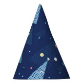 クリスマスツリー柄 パーティーハット (右)