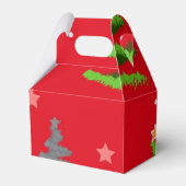クリスマスツリー柄 フェイバーボックス (裏面サイド)