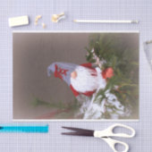 クリスマスツリー格言かわいい赤の休日 薄葉紙 (クラフト)