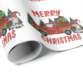 クリスマスツリー格言トラック ラッピングペーパー (ロールコーナー)