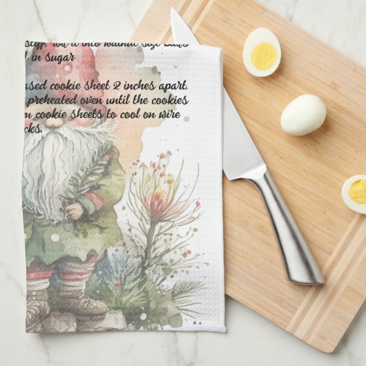 クリスマスツリー格言水カラーレシピ記念 キッチンタオル (四つ折り)