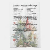 クリスマスツリー格言水カラーレシピ記念 キッチンタオル (縦)