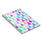 クリスマスツリー模様のノート ノートブック (右側)