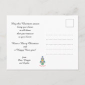 🎄クリスマスツリー民俗緑の休日はがき シーズンポストカード (裏面)