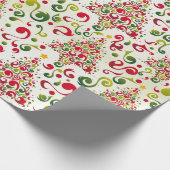 クリスマスツリー渦巻き ラッピングペーパー (角)