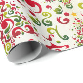 クリスマスツリー渦巻き ラッピングペーパー (ロールコーナー)