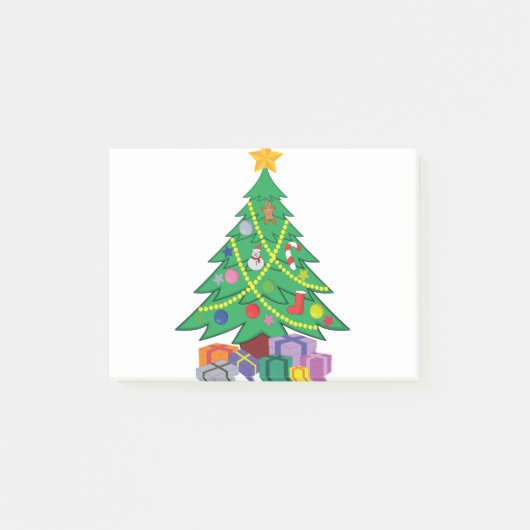 クリスマスツリー漫画アイディアデザイン ポストイット (正面)