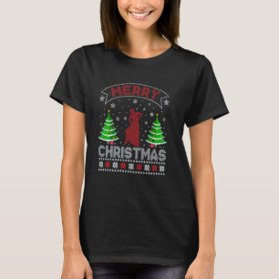 クリスマスツリー照明メンズフラメンコ醜いクリスマス Tシャツ