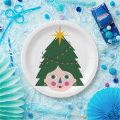 クリスマスツリー照明装飾166 ペーパープレート (パーティー)