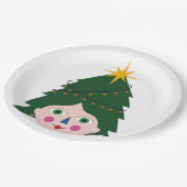 クリスマスツリー照明装飾166 ペーパープレート (アングル)