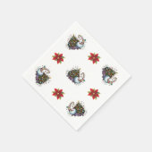 クリスマスツリー獣紙ナプキン スタンダードカクテルナプキン (角)