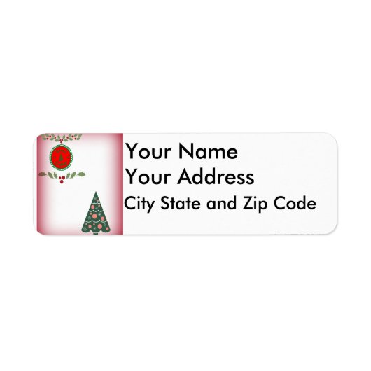 クリスマスツリー生き生きとし縁どたグリーン ラベル (正面)