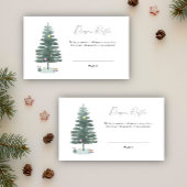 クリスマスツリー男女兼用おむつラッフル エンクロージャーカード