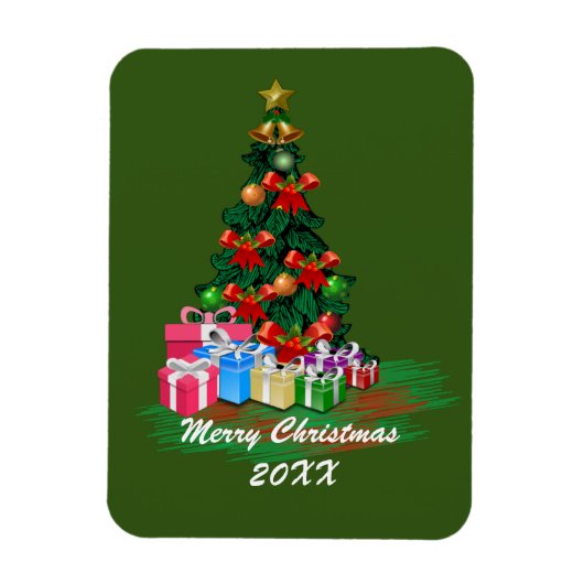 クリスマスツリー磁気カード マグネット (縦)
