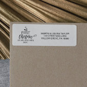 クリスマスツリー私たちの初めてのクリスマスはミスターとミセス。 ラベル