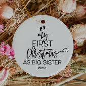 クリスマスツリー私の初めてのクリスマスは姉として セラミックオーナメント