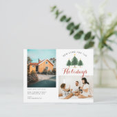 クリスマスツリー移動のための新しいホーム 案内ポストカード (スタンド正面)