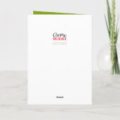 クリスマスツリー空白の シーズンカード (裏面)