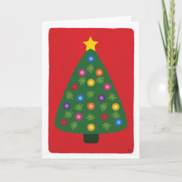 クリスマスツリー空白の シーズンカード