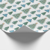 クリスマスツリー紙 ラッピングペーパー (角)