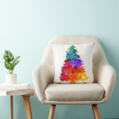 クリスマスツリー絵を描、プライマリカラー クッション (椅子)