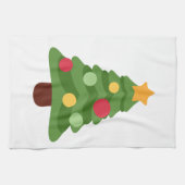 クリスマスツリー絵文字 キッチンタオル (横)