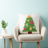 クリスマスツリー絵文字 クッション (椅子)