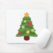 クリスマスツリー絵文字 マウスパッド (マウス)