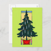 クリスマスツリー絵画ズ シーズンポストカード (正面/裏面)