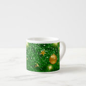 クリスマスツリー背景デザイン-67181 エスプレッソカップ (正面右)