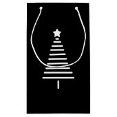 クリスマスツリー落書きギフトバッグ スモールペーパーバッグ (裏面)