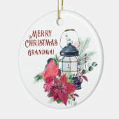 クリスマスツリー装飾おばあちゃん セラミックオーナメント (左)